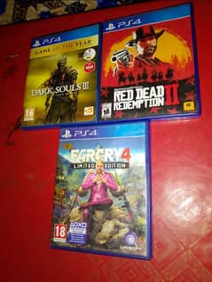 Dark soul 3 PS4 and RDR 2 with free far cry 4