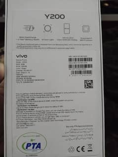 vivo y200 8/256 gb 10 day usd 10/10 condition