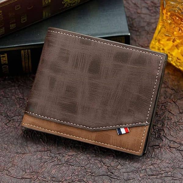 Men's High-Capacity Wallet Small Multi Slot Wallet for Coins Vintage 1