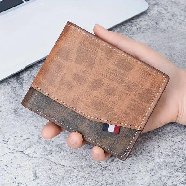 Men's High-Capacity Wallet Small Multi Slot Wallet for Coins Vintage 2