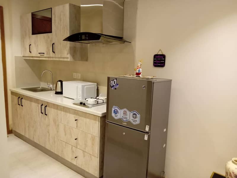 1-Bed Fully Furnished Flat For Rent Family Building Best Location Sector C Bahria Town Lahore 4