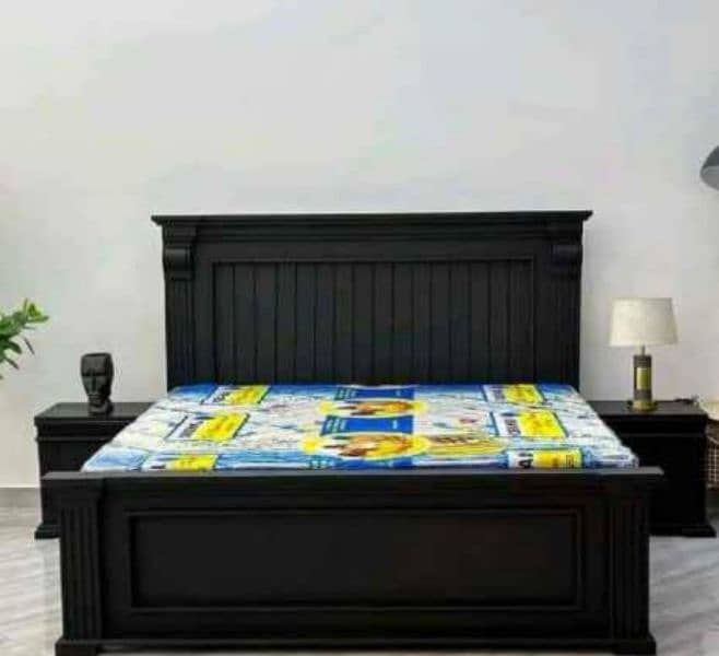 wooden bed set, sheesham wood bed set, king size bed set, furniture 18