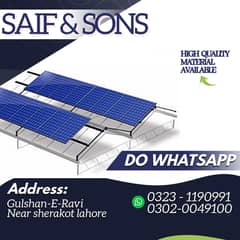 Elevated Solar Structure customized Guarder Work 14 rup watt