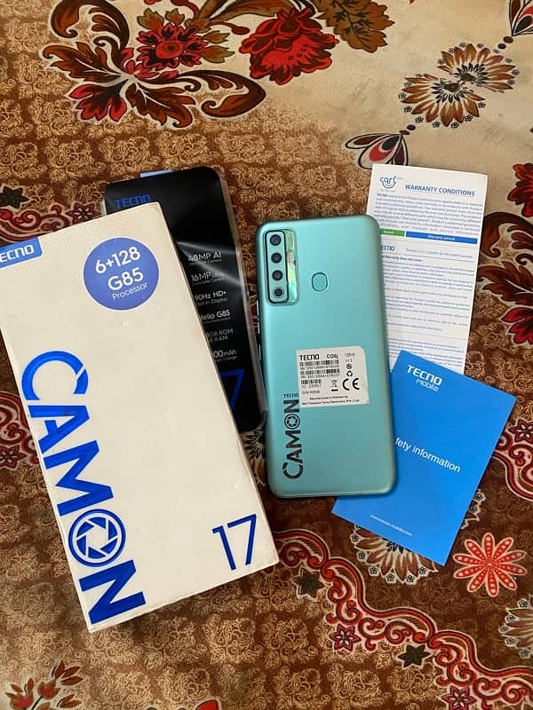 tacno camon 17 6/128GB 5000mh battery with box 0