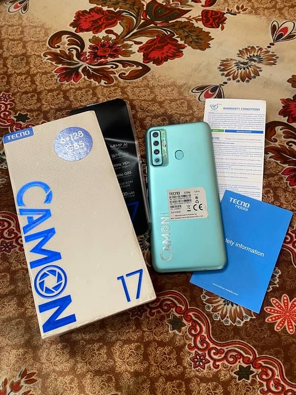 tacno camon 17 6/128GB 5000mh battery with box 1