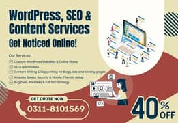 Wordpress Website Development | Ecommerce Online Store Website |SEO