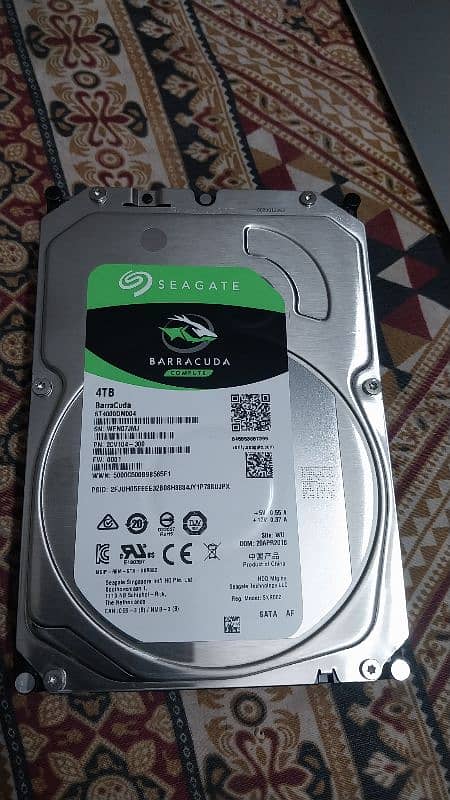 4 tb hdd seagate sata 100% health 0