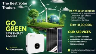 10KW solar solution/solar system/growatt inverter/canadian panels