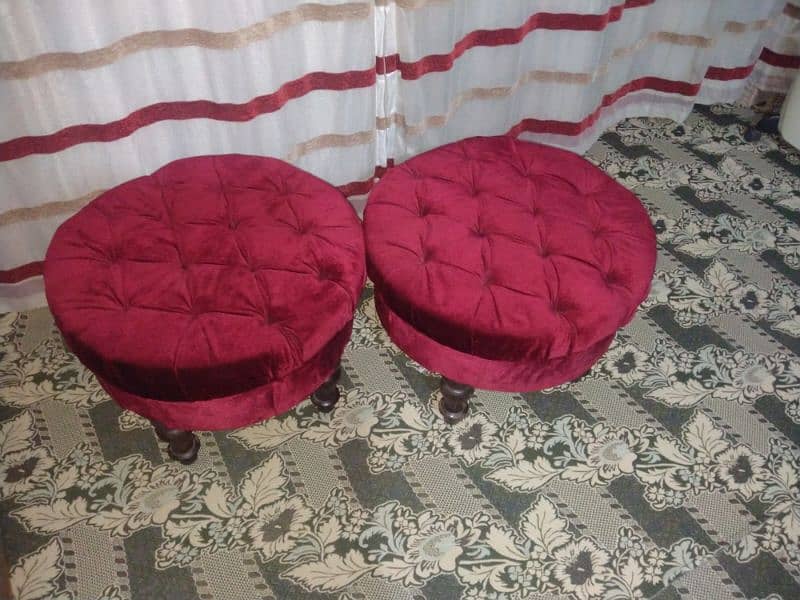 red sofa set 1