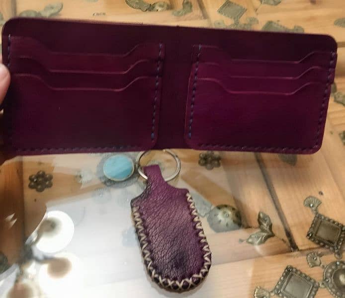 Handmade Leather Wallets & Key chains for sake 3