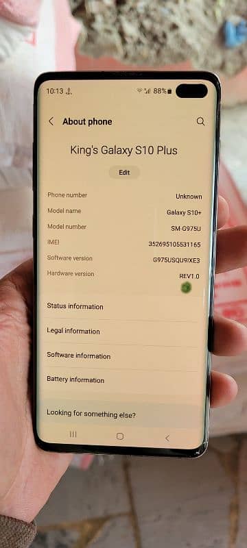 samsung s10 plus 8/128 PTA Block 7