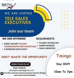 Telesales executive position