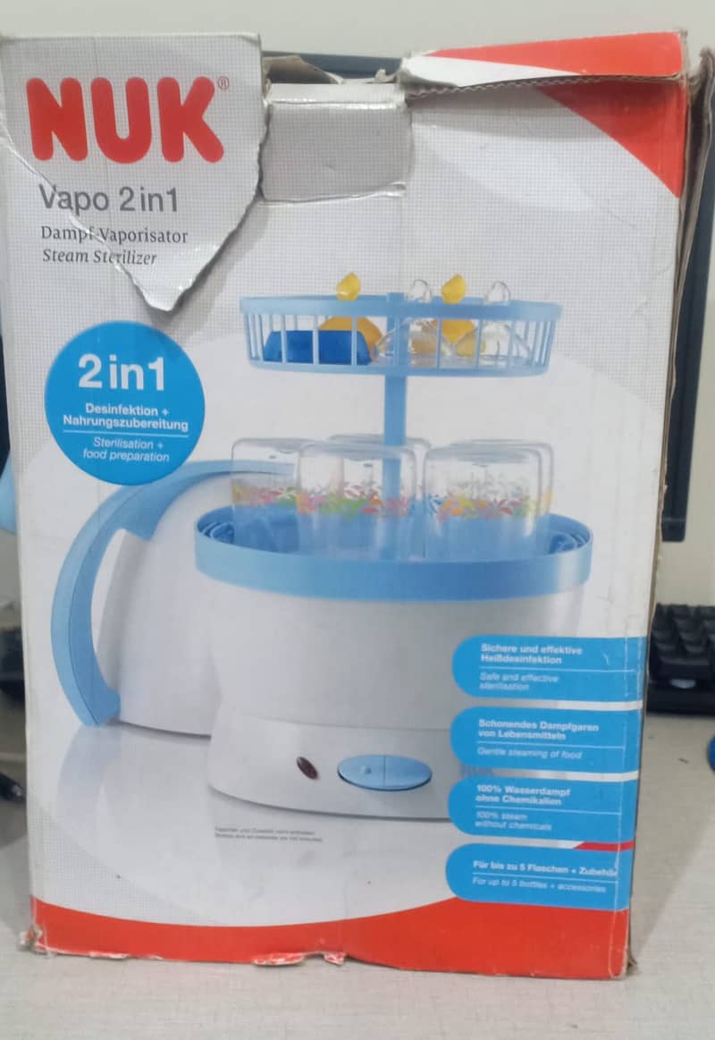 NUK Steam Sterilizer Dampf-Vaporisator (Made in Germany) 1