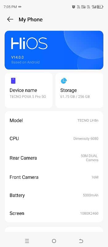 Tecno Pova 5 Pro 5 G 8/256 3