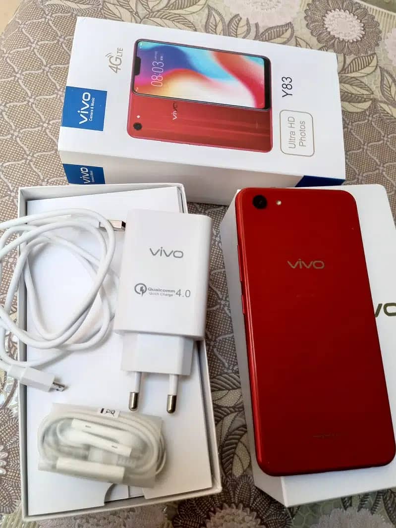 Vivo Y83 6GB Ram 128 GB ROM new mobile with box acceories 2