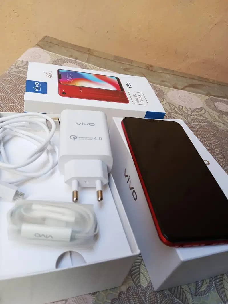 Vivo Y83 6GB Ram 128 GB ROM new mobile with box acceories 4