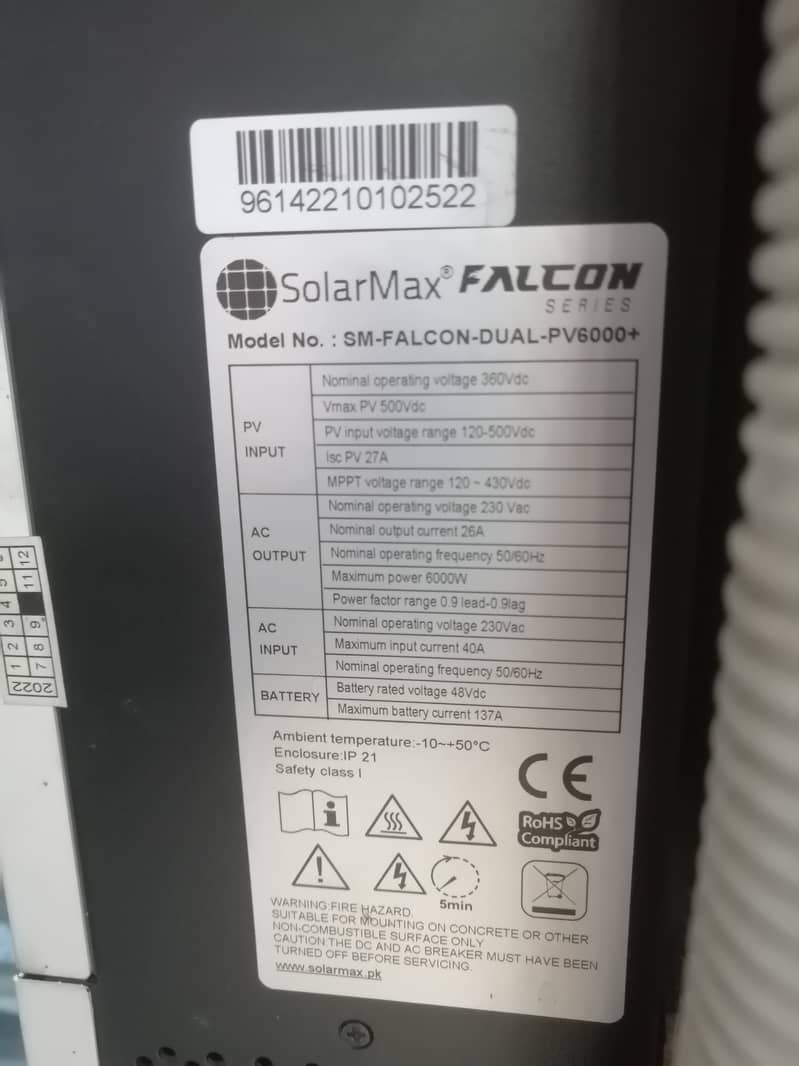 Solar max PV6000+ Dual falcon series (0333-4318651) 1