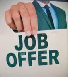 (JOB'S) Offer Male And Remale limited Seat's Available