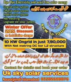 solar panels and installation service