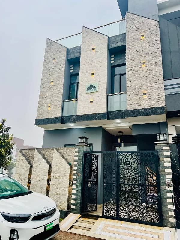 Brand New 3.5 Marla Beautifully Designed Modern House For Rent In Khuda Baksh Colony Lahore 0