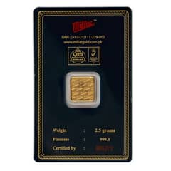 2.5 grams of Ary millat gold bar for sale