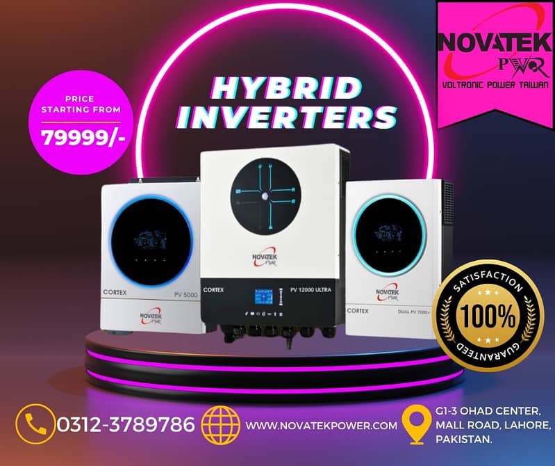 Hybrid Inverters | 3KW to 11KW | Solar Inverters | IP21 Novatek 0