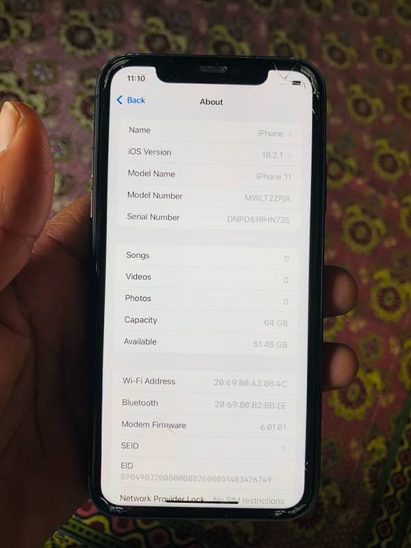 iphone 11 factory unlock 85 battery full ok 5