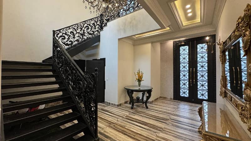 26 Marla Slightly Used Almost Brand New Owner Build Spanish design most luxurious elegant Full Furnished For sale, Facing Park at top Location of DHA Phase 5 (Solar Installed) 2