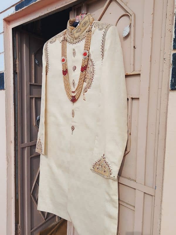 Groome Sherwani cream colour size 42 1