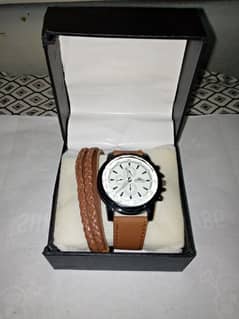 Light brown watch and hand bracelet for sale | box not included s