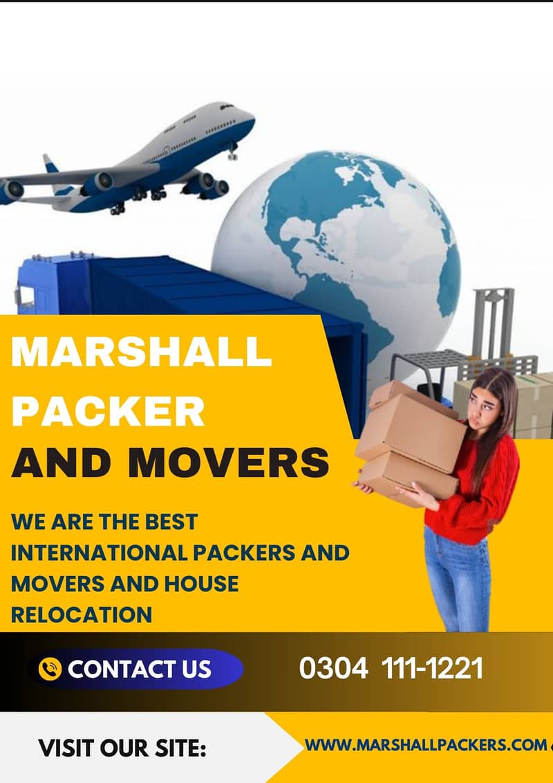 Marshall Movers & Packers, House Shifting, Container shipping cargo 1