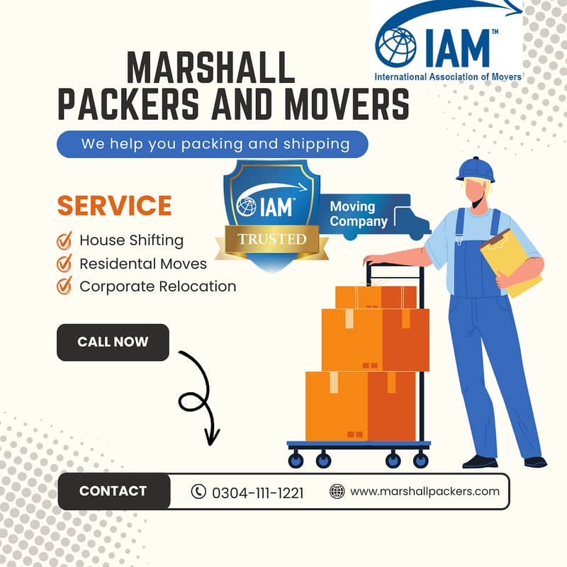 Marshall Movers & Packers, House Shifting, Container shipping cargo 2