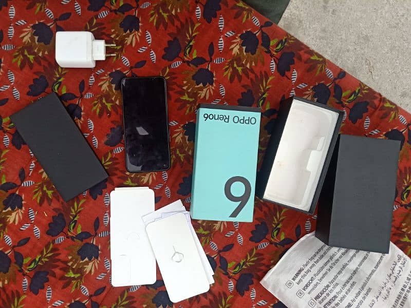 Oppo Reno 6 {8+8/128} with complete box and original charger 8