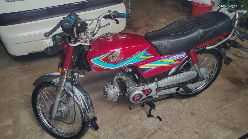 Honda CD70 2018 model registered number 2019 1