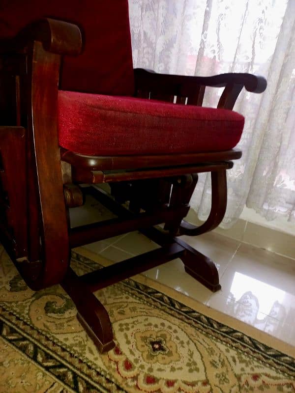 Solid Wooden Rocking / Recliner Chair 8