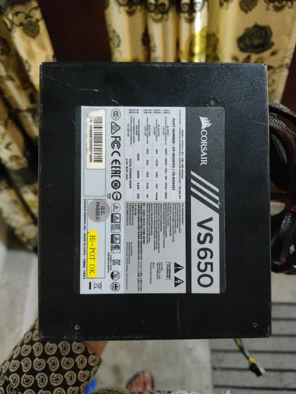 rtx 2060 . . . . Corsair 650w psu 5