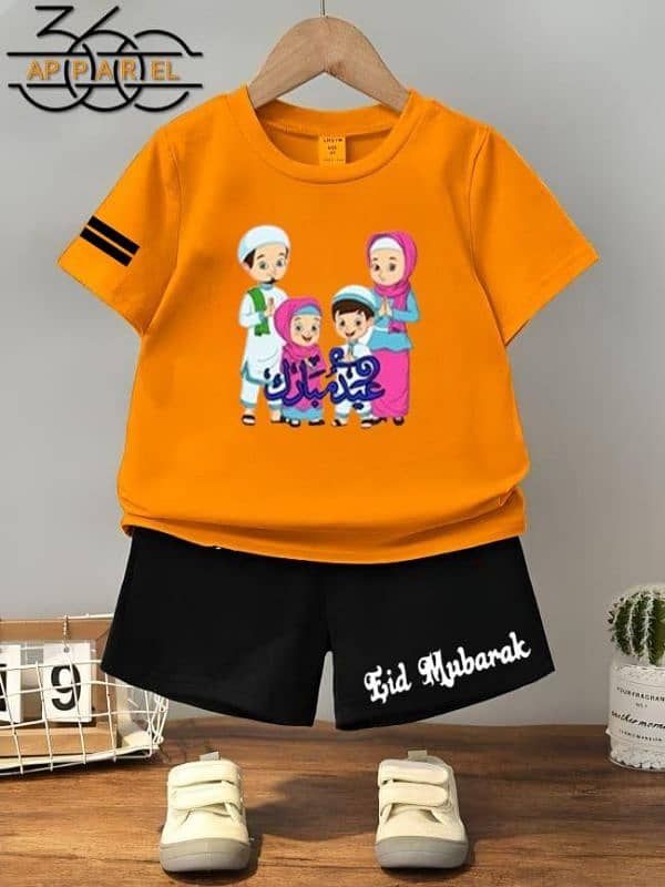 NEW EID COLLECTION CUSTOMIZE T SHIRT + SHORT FOR KIDS 3