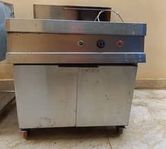 Double frier with tray