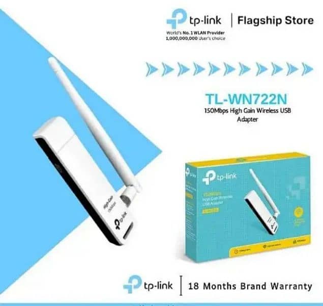 Tp-link Wifi Adapter 150Mbps High Gain Wireless USB Adapter 0