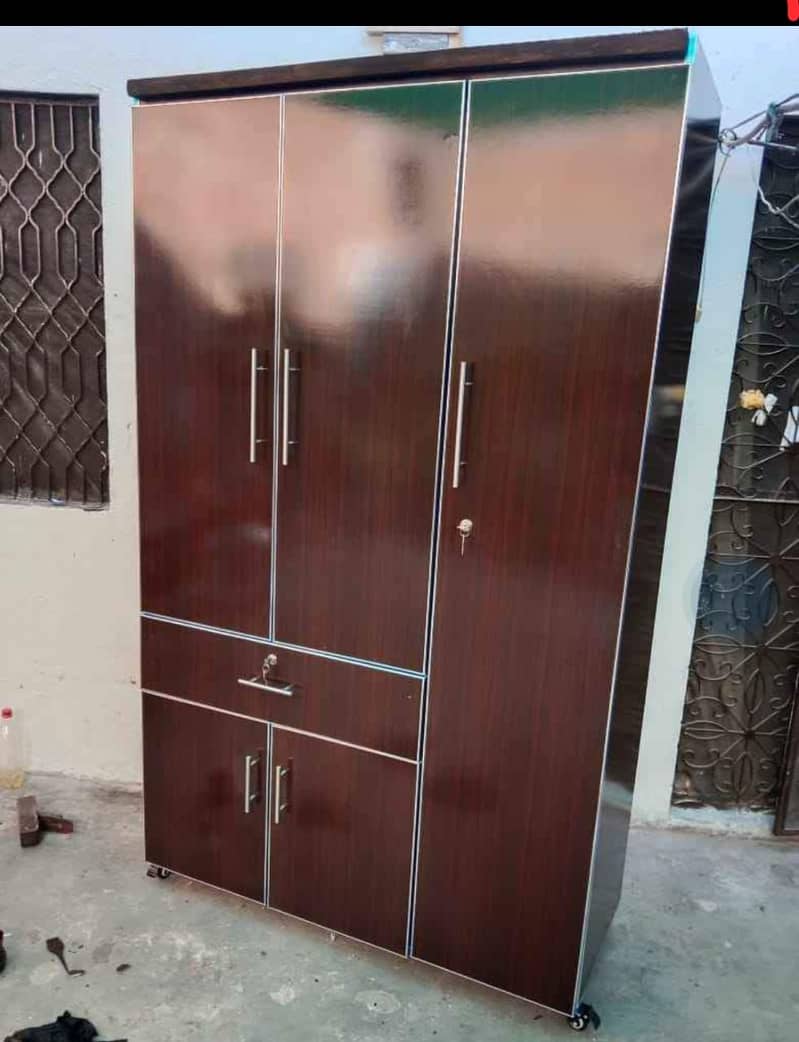 Wardrobe / Almar / safe Almari /wooden Almari / 3 door Almari wardrobe 6