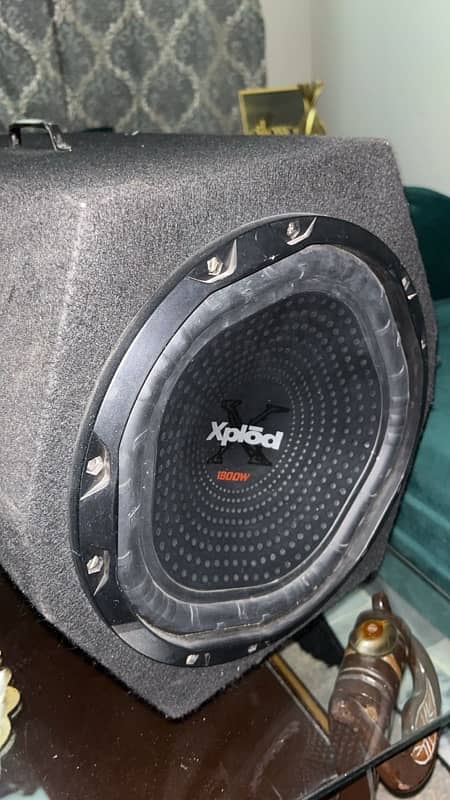 Sony explode 1800W subwoofer with amplifier 0