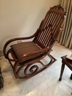 Solid wood vintage rocking chair