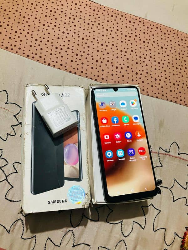 Samsung galaxy a32 6/128 with box and charger pta official approved 2