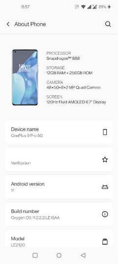 OnePlus 9pro for sale