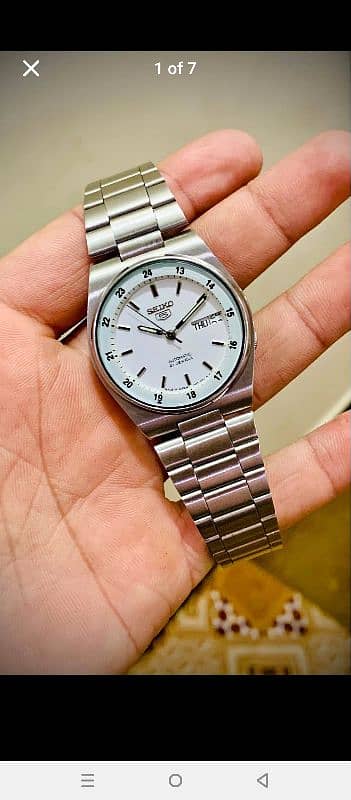 SEIKO 5 WHITE 6