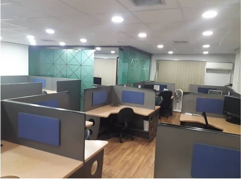 Area 850 Sqft Fully Furnished Office Best Rental of 90 Thousand Monthly in Main Boulevard Gulberg Lahore 0