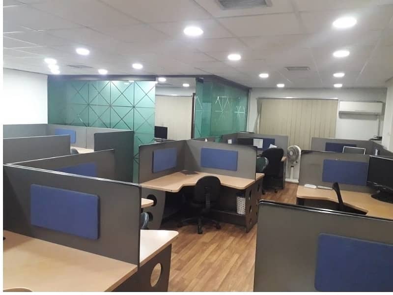 Area 850 Sqft Fully Furnished Office Best Rental of 90 Thousand Monthly in Main Boulevard Gulberg Lahore 2