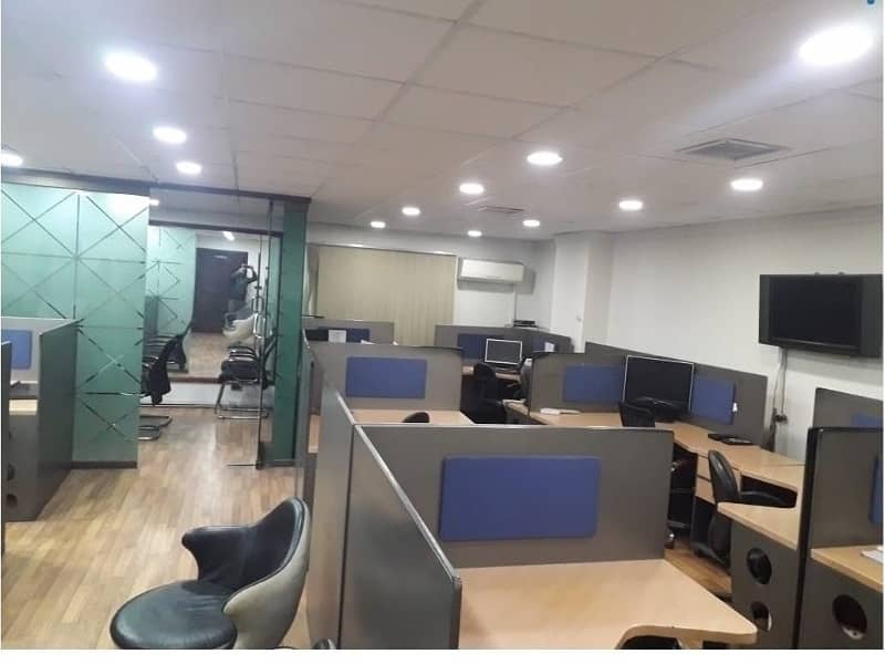 Area 850 Sqft Fully Furnished Office Best Rental of 90 Thousand Monthly in Main Boulevard Gulberg Lahore 3