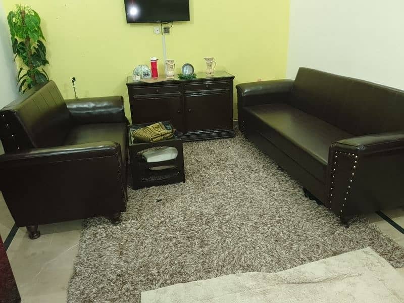 2 sofa set 1 sofa combed & 1 two seater sofa 0