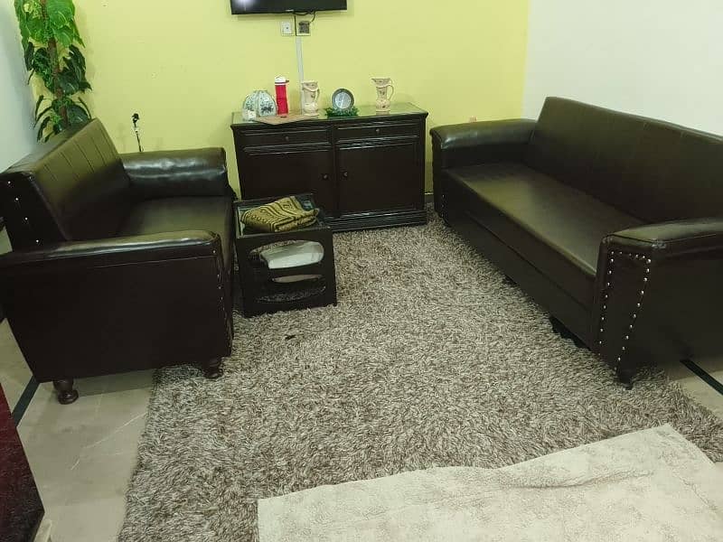 2 sofa set 1 sofa combed & 1 two seater sofa 1